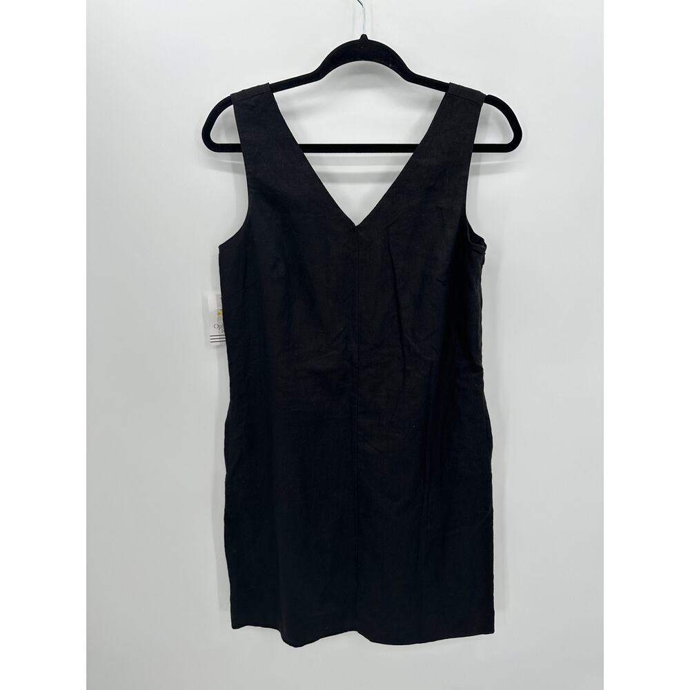 Ophelia Rose Black Dress Size S NWT Linen Blend Shift Mini Casual Minimal